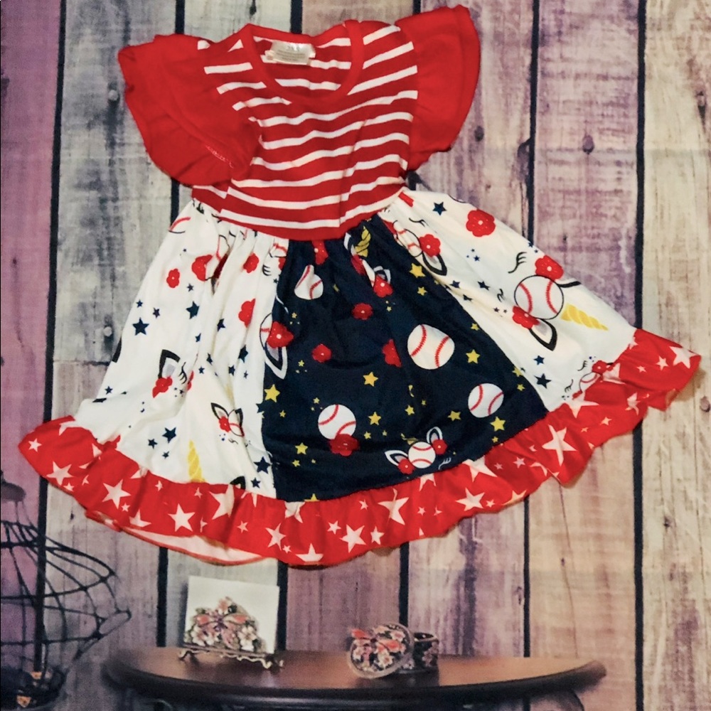 Unicorn baseball dress